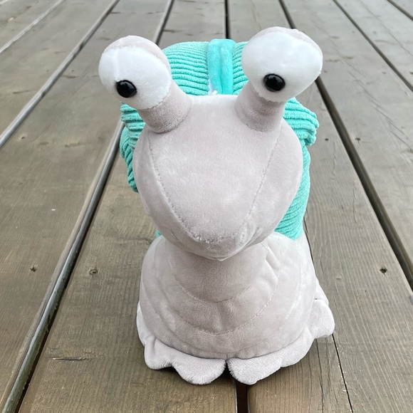 Scentsy Buddy Sia the Snail Retired Stuffed Plush Aqua Gray with Scent Pack - Picture 5 of 11